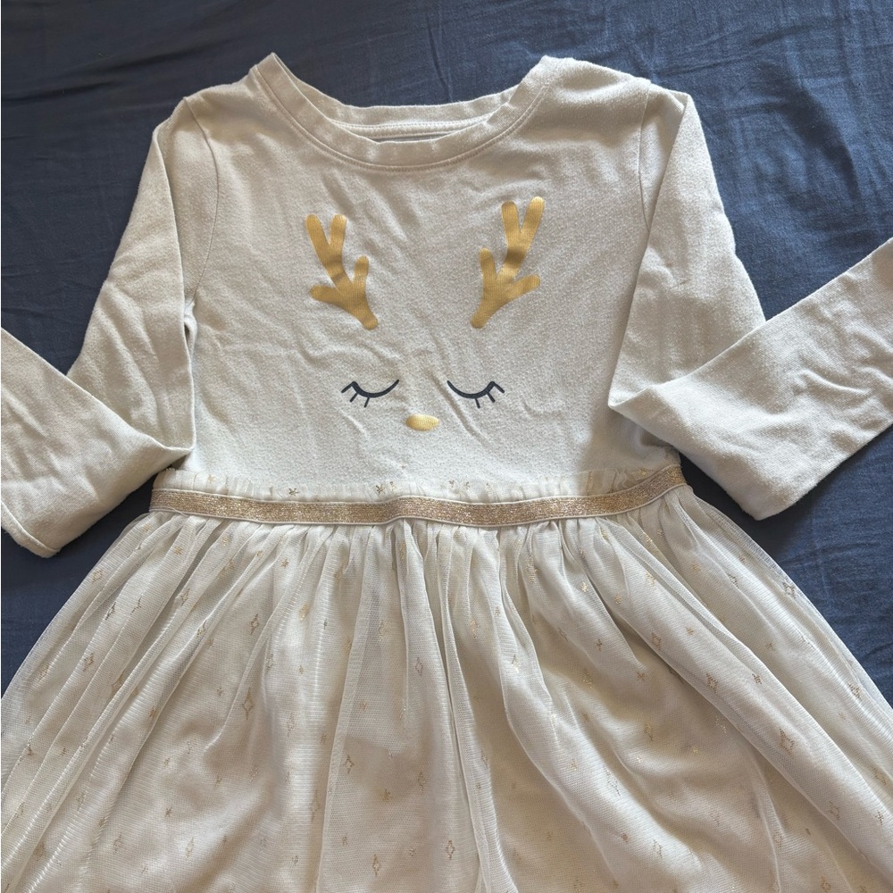 Girls Cat and Jack reindeer dress